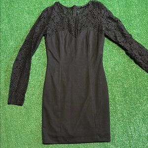 Elegant Black Lace Dress